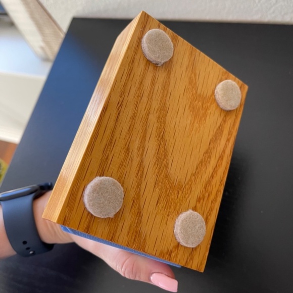 Pocket Bible and Wood Case New Testament Psalms Proverbs Blue - Picture 6 of 9